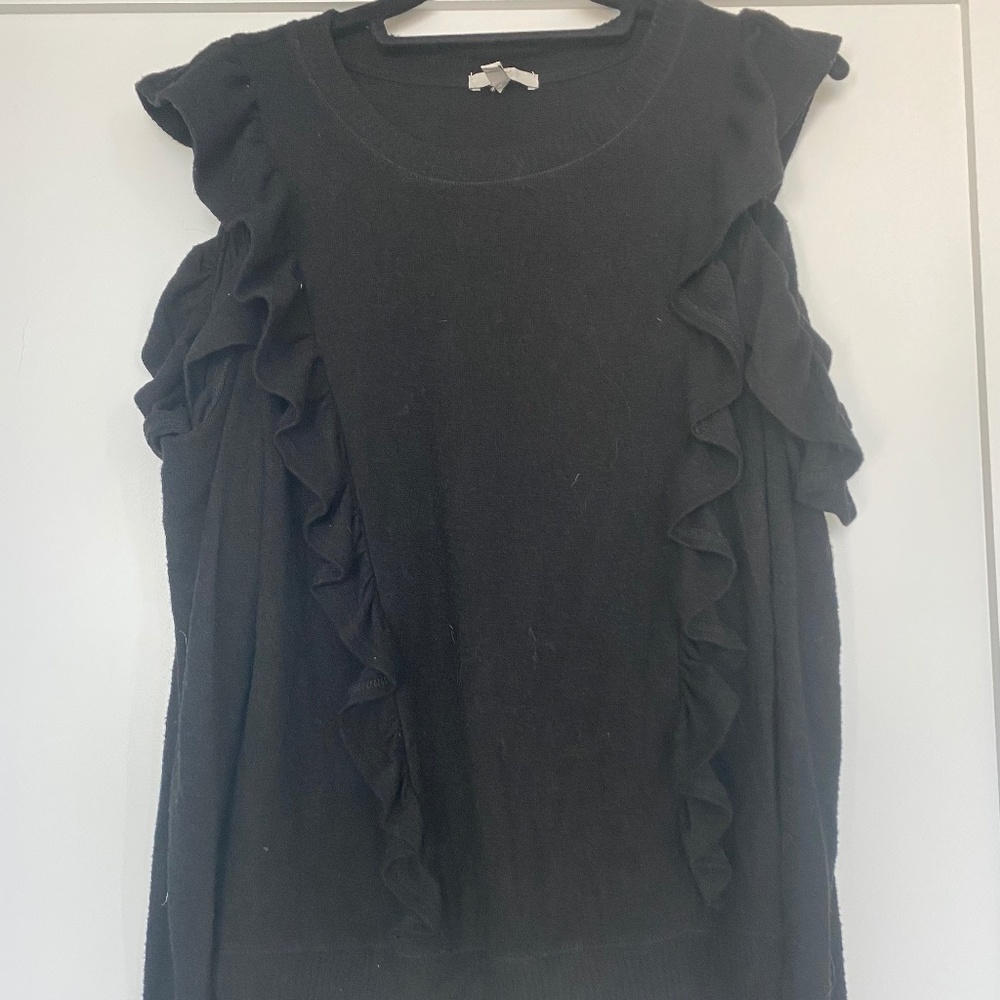 Joie Black Open Shoulder Sweater